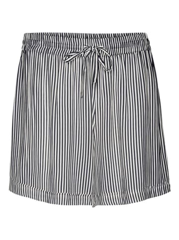 Vero Moda Shorts "Bumpy" in Schwarz/ Weiß