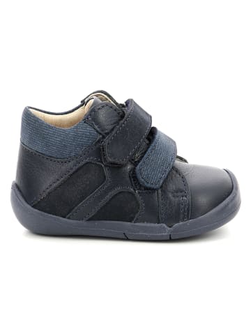 Kickers Leder-Boots "Wambak" in Dunkelblau