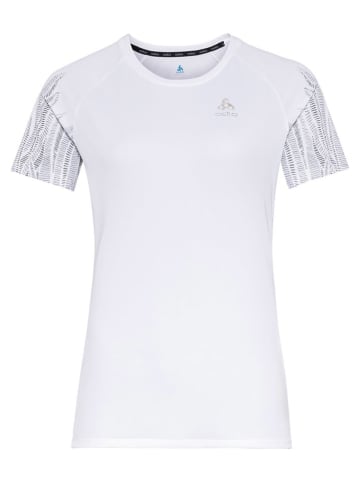 Odlo Funktionsshirt "Essential Print" in Weiß