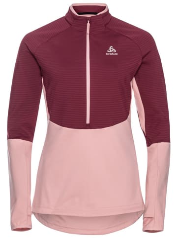 Odlo Fleece trui "Sesvenna" lichtroze/bordeaux
