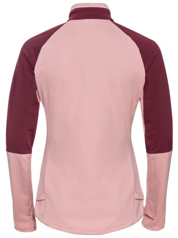 Odlo Fleece trui "Sesvenna" lichtroze/bordeaux
