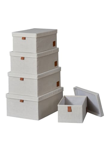 STORE IT 5er-Set: Ordnungsboxen in Creme