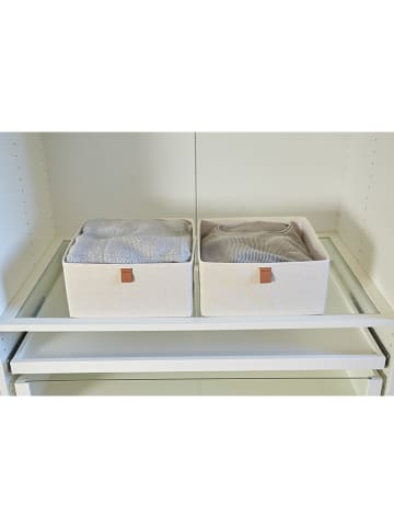 STORE IT 2er-Set: Organizer in Creme - (B)30 x (H)15 x (T)30 cm