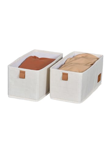 STORE IT Organizery (2 szt.) w kolorze kremowym - 15 x 15 x 30 cm