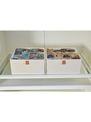 STORE IT 2-delige set: organizers crème - (B)30 x (H)15 x (D)30 cm