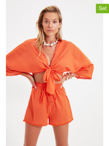 trendyol 2-delige outfit oranje