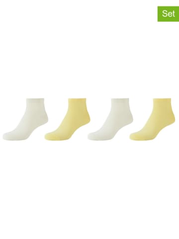 s.Oliver 4er-Set: Socken in Gelb/ Hellgelb
