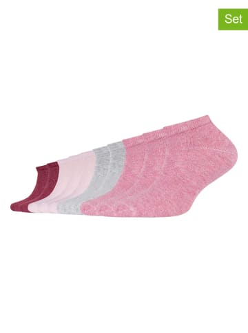 s.Oliver 10er-Set: Sneakersocken in Pink/ Grau