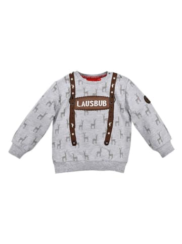 Bondi Sweatshirt "Lausbub" in Grau