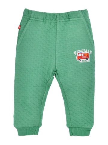 Bondi Spodnie dresowe "Fireman" w kolorze zielonym