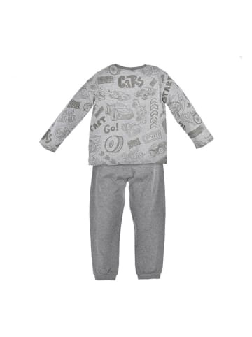 Bondi Pyjama "Voertuigen" grijs