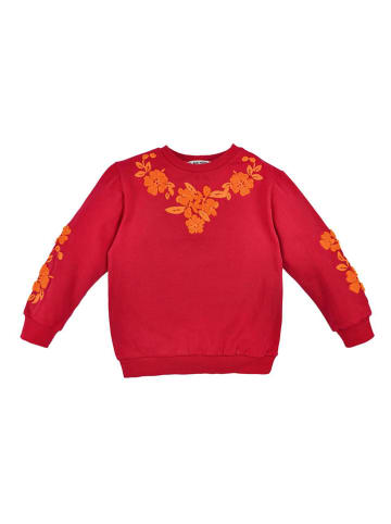 Bondi Sweatshirt "Bloemen" rood