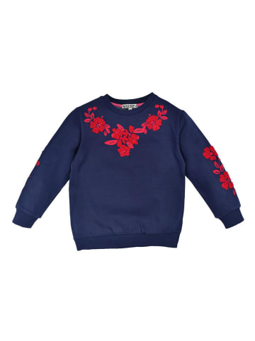 Bondi Sweatshirt "Blumenranke" in Dunkelblau