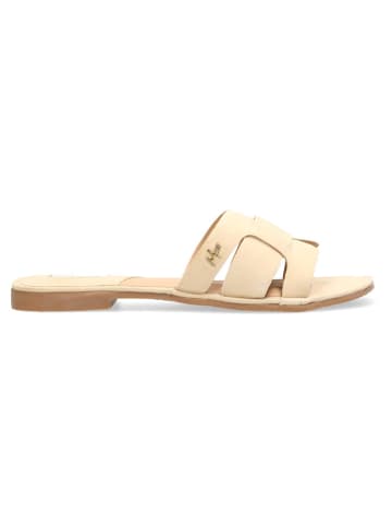 Mexx Leren slippers "Jacey" beige