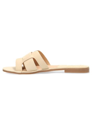 Mexx Leren slippers "Jacey" beige