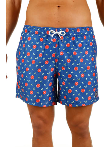 The Time of Bocha Zwemshort "Citrus" blauw/meerkleurig