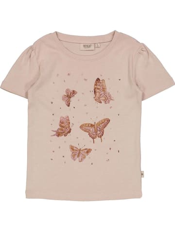Wheat Shirt "Butterflies" in Hellrosa