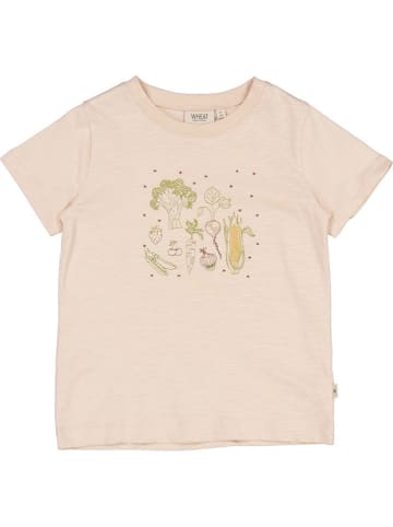Wheat Shirt "Vegetables Embroidery" in Rosa