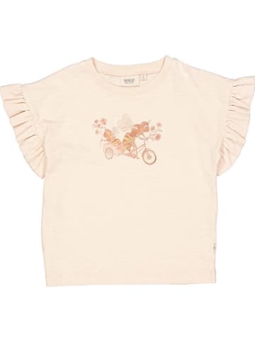 Wheat Koszulka "Bee Bike" w kolorze jasnoróżowym