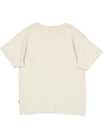 Wheat Koszulka "Fishskeleton" w kolorze kremowym