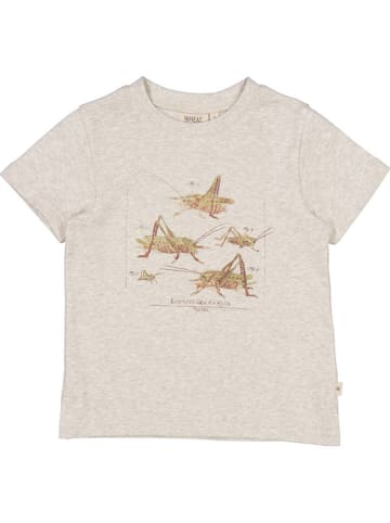 Wheat Koszulka "Grasshoppers" w kolorze beżowym