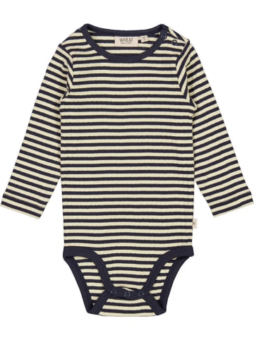 Wheat Romper "Plain" donkerblauw/beige