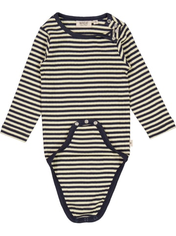 Wheat Romper "Plain" donkerblauw/beige