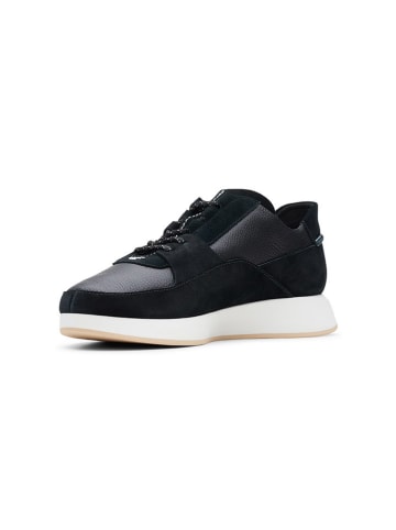 Clarks Skórzane sneakersy w kolorze czarnym