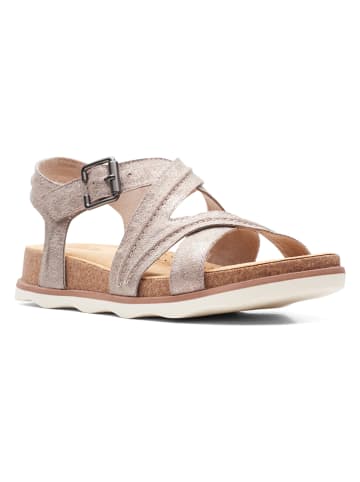 Clarks Sandalen in Beige/ Grau