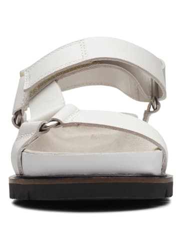 Clarks Leder-Sandalen in Weiß