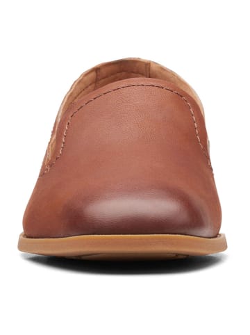 Clarks Leren instappers lichtbruin