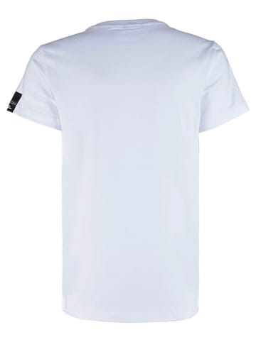 Blue Effect Shirt in Weiß