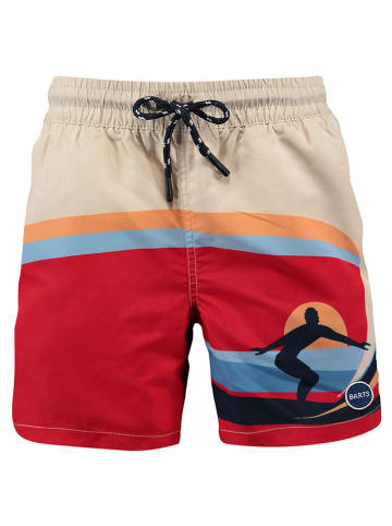 Barts Badeshorts "Bryde" in Rot/ Beige