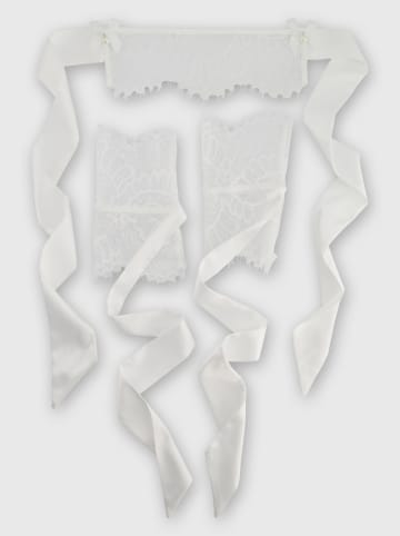 Hunkemöller 2-częściowy zestaw "Naughty Bridal Giftbox" w kolorze białym