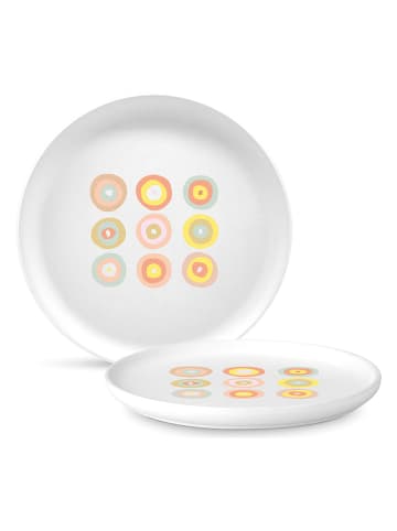 ppd Dinerbord "Bubbles" wit/meerkleurig - Ø 27 cm