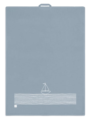 ppd Theedoek "Pure Anchor" lichtblauw/wit - (L)70 x (B)50 cm
