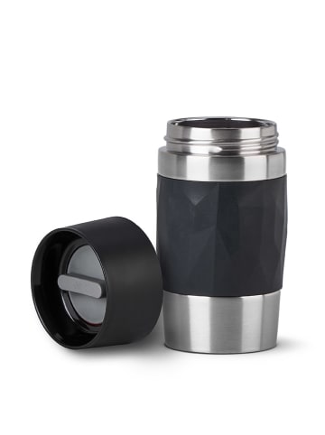 Emsa Thermobecher "Travel Mug Compact" in Schwarz - 300 ml