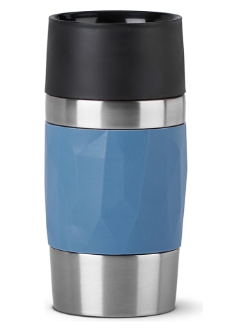 Emsa Isolierbecher "Travel Mug Compact" in Blau - 300 ml
