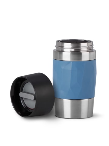 Emsa Thermobecher "Travel Mug Compact" in Blau - 300 ml