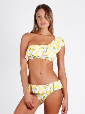admas Bikini w kolorze żółto-białym