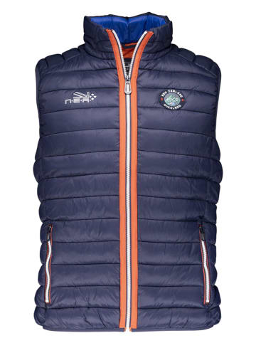 NEW ZEALAND AUCKLAND Doorgestikte bodywarmer donkerblauw