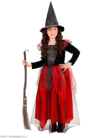 Widmann 2-częściowy kostium "Witch" w kolorze czerwono-czarnym