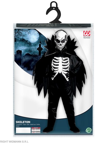 Widmann 3tlg. Kostüm "Skeleton" in Schwarz