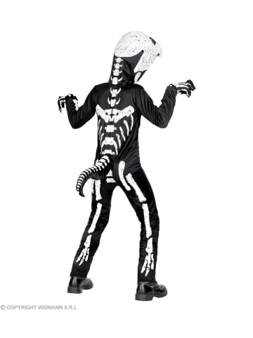 Carnival Party Kostuum "T-Rex" zwart/wit
