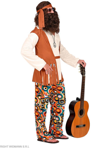 Carnival Party 4-częściowy kostium "Hippie" ze wzorem