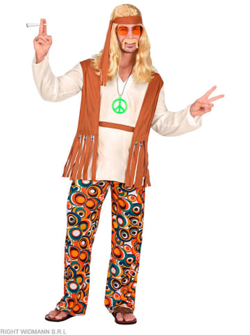 Carnival Party 4-częściowy kostium "Hippie" ze wzorem