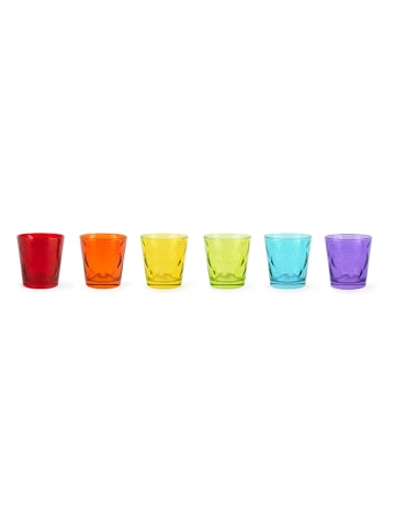 Trendy Kitchen by EXCÉLSA 6er-Set: Gläser "Barcellona" in Bunt - 245 ml