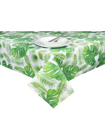 Trendy Kitchen by EXCÉLSA Tischdecke "Foliage" in Grün - (L)240 x (B)140 cm