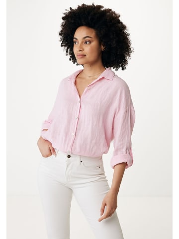 Mexx Linnen blouse lichtroze