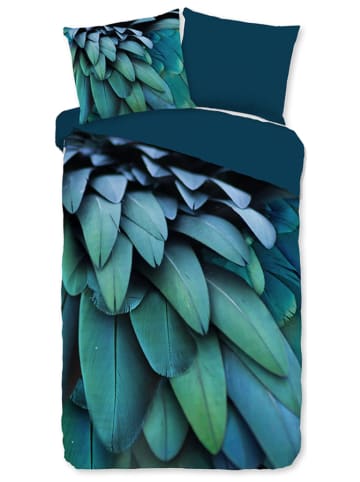 Pure Microvezel beddengoedset "Heather" blauw